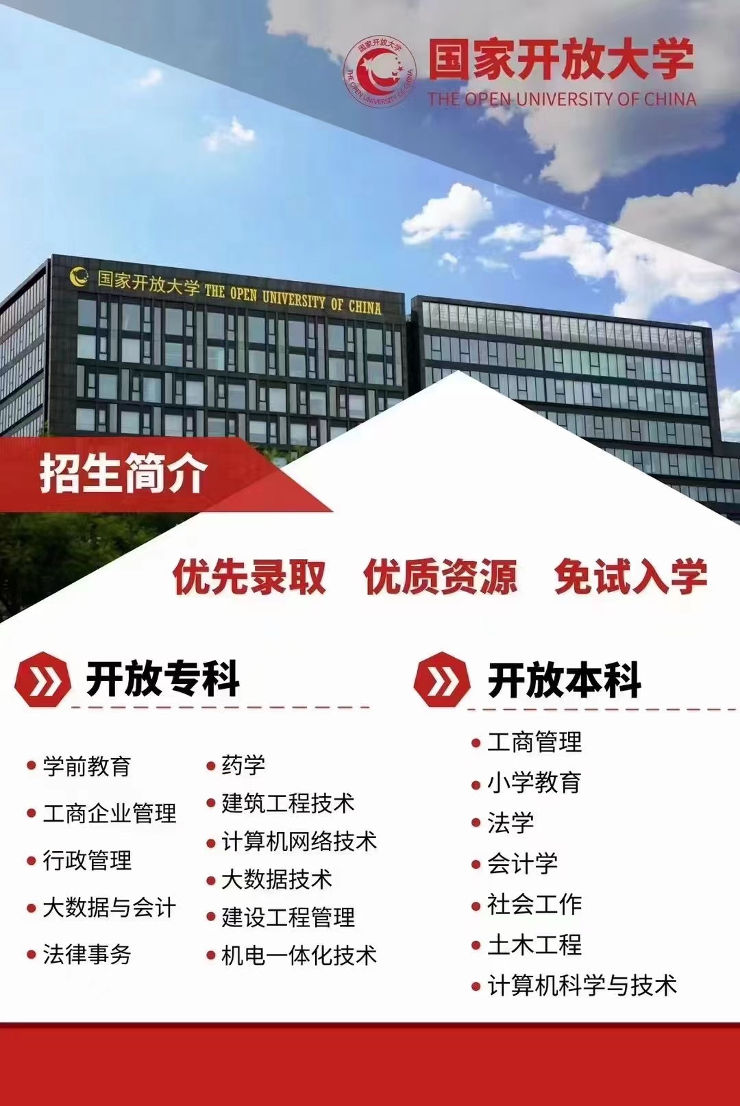 2025年合肥市成考補錄沒有通過還能有什么辦法？首選國家開放大學-圖2