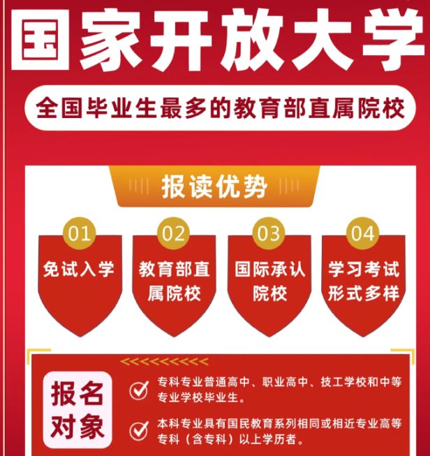 安徽省國家開放大學(xué)25年春季招生—免試入學(xué)｜招生條件及招生要求-圖1