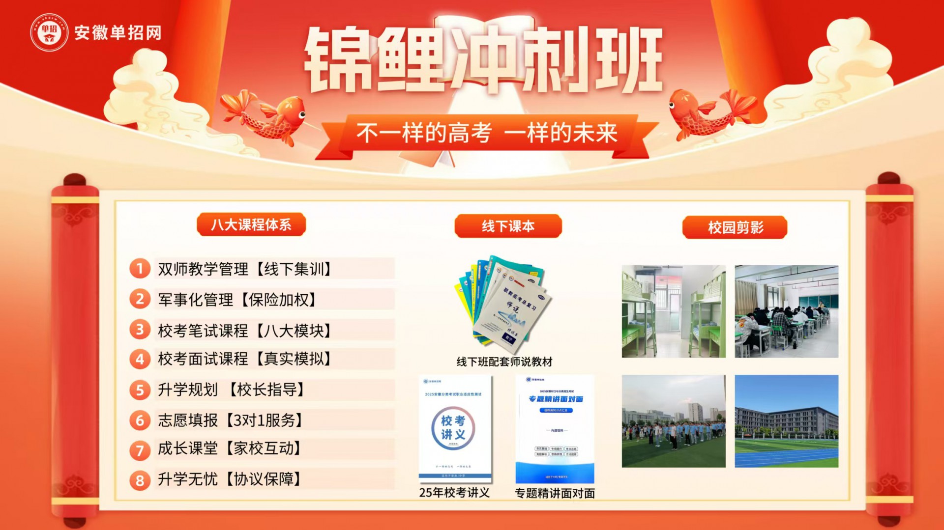 2025年安徽省分類考試/高職單招/春季高考校考文化課（語數英）+校考綜合性素質測試培訓班-安徽單招網（志愿填報指導+升學規劃指導）-圖1